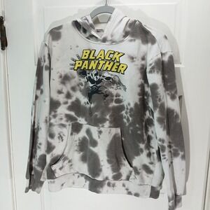 Marvel Black Panther‎ Tie Dye Hoodie XL Superhero Graphic Sweatshirt